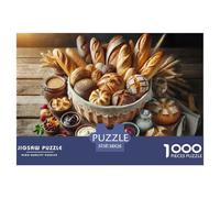 Bread Assortment Basket Quality Cardboard Material Classic Puzzle Game, Perfect for Family Sharing And Indoor Entertainment 38x26cm/1000pcs