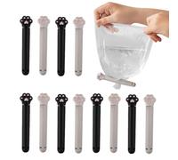 Bread Bag Clips, 12 Pcs Bread Bags Closers, Cute Cat Paw Shape Bag Cinch Lock, for Food Storage, Snack Sealing, Airtight Seal