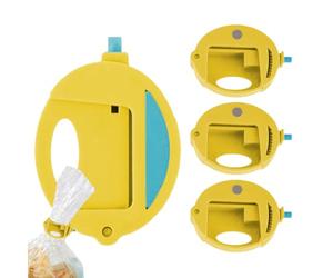 Bread Bag Clips - Magnetic Kitchen Clips, Set of 4 Food Storage Accessories, Chip Clip Tool with Practical Design, Snack Bag Sealer with Easy Use, Kitchen Organization Tool for Pantry Refrigerator