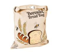 Bread Bag - Freshness Preservation Wrap, 17x13 Inch Reusable Pouch with Secure Seal, Natural Beeswax Fabric, Breathable Cotton Lining, for Homemade Loaf Storage and Kitchen Countertop Display