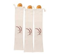 Bread Bags for Homemade Bread,Linen Bread Bags,Reusable Bread Bags,Bread Storage for Artisan Bread - Bakery & Baguette (Elongated)