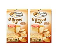 Bread Bags - Keeps Bread Fresher for Longer | Bread Storage Bags in 2 Different Sizes | Ideal for Home & Kitchen -Pack of 16