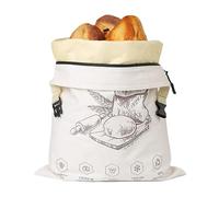 Bread Bags | Reusable Packaging for Homemade Bread with Zipper,Reusable Bread Bag,for Home Baked from the Freezer and in the Kitchen with Vegetables Baking Cheese and Sandwiches