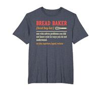 Bread Baker Funny Baking for Women Men Baking T-Shirt, Men's Big and Tall, Heather Blue, 4X Tall