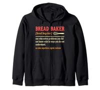Bread Baker Funny Baking for Women Men Baking Zip Hoodie