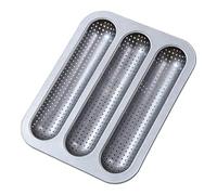 Bread Baking Tray Molds - Artisan Loaf Forming Pan, Ventilated Crispy Crust Oven Rack Sheet, Professional Bakery Bakeware Tool, Sandwich Shaping Frame | Commercial Kitchen Home Cooking Cafe Hotel Use