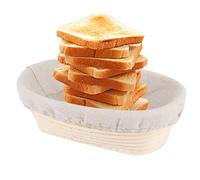 Bread Basket Fermentation - Handmade Casserole Bowl, Wicker Dough Shaper, Heavy Duty Linen Liner Included | Consistent Dough Development for Rustic Bread Baking