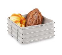 Bread basket Stainless steel Removable lining Bread serving basket Easy clean