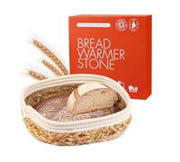 Bread basket with bread warmer stone,handmade terracota bread basket, gifts for bakers - Sourdough warmer and great as a house warming gifts - Tortilla warmer ceramic - Canasta para pan