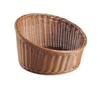 Bread Baskets For Serving | Bread Storage Basket Weaving Bowl | Imitation Rattan Oblique Organizer Fruit Holder For Potato Banana Pastry Vegetables - Kitchen Storage Breakfast Corner Restaurant Baking