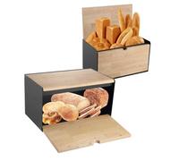 Bread bin double-sided KLAUSBERG KB-7386 black