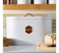 Bread Bin Labelled Metal Kitchen Storage Cannister Cooks Professional 7 Colours