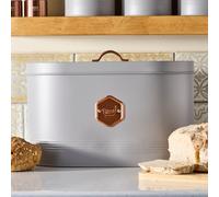 Bread Bin Labelled Metal Kitchen Storage Cannister Cooks Professional 7 Colours