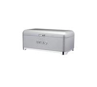 Bread Bin with Hinged Lid and Metallic Accents in Shadow Grey Lovello Grey One Size