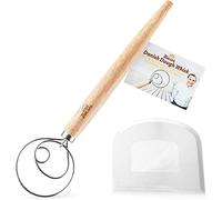 Bread Bosses "Danish Dough Whisk Bread Mixer - Hook Dutch Pizza Dough Making Bread Mixer Whisk Hooks Accessories Wisks