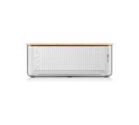 Bread Box - BODUM - 11555-613S-80 - Large model - Bamboo lid - Transparent gray