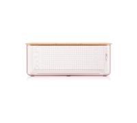 Bread Box - BODUM - 11555-679S-80 - Large model - Bamboo lid - Transparent pink