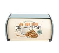 Bread Box, Metal Pastry Holder, Large Capacity Bread Storage Box, for Kitchen Organizer Desserts Red Blue(Blue)