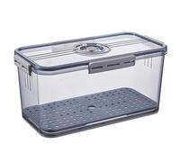 Bread Box with Time Recording, Bread Box for Refrigerator,Food Storage Containers with Time Record - With Drainage Mat Containers for Organization of the Kitchen