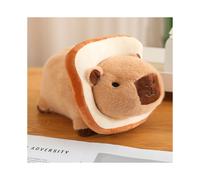 (bread capybara xx, about 25cm) Kawaii Creative Capybara Plush Doll Lying Bee Flower Bread Lion Turned Capybara Plush Toy