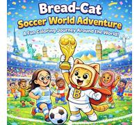 Bread-Cat Soccer World Adventure: A Fun Coloring Journey Around the World