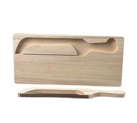 Bread Chopping Board with Storage Slots Large Baking Accessories - Manual Bread Cutter and Chopping Board for Household Kitchen Restaurant Homemade Pastry Dessert Bakers Beginners