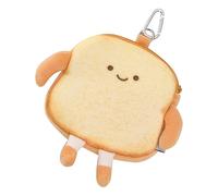 Bread Coin Purse,Bread Coin Purse,Toast Zipper Change Wallet,Plush Coin Pocket,Small Money Case,Cute Bag Charm for Adults and Kids, Happy Toast, Please refer to the description, Please refer to