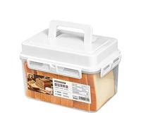 Bread Container - Clear Airtight Loaf Storage Box, Practical Design Wide Applications Bread Holder With Lid And Handle For Cabinet Pantry Refrigerator Freezer Kitchen Counter Baking