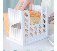 Bread Cutter, Bread Slicer Bread Slicer Slicer Adjustable Toast Cutting Guide 4 Sizes Width Bread Slices with Crumb Tray for Home