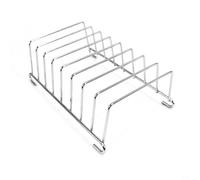 Bread Display Rack with 8 Slots Made from Stainless Steel, Toast Holder for Cooling, for Home, Cafe, and Restaurant Use (Metal toast rack)