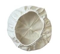 Bread Dough Fermentation Basket with Cotton Linen Cloth Cover and Sack Liner for Home Baking and Artisan Bread Preparation (22 * 22 * 8cm)