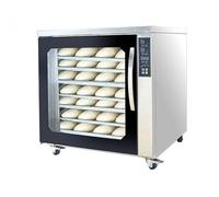 Bread Dough Proofer Machine, 500W Electric Fermentation Box with Temperature and Humidity Control, Ideal for Bakeries and Restaurants, Portable with Moving Wheels