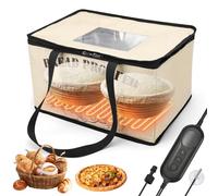 Bread Dough Proofer with Heater and NTC Temperature Sensor, 30L Dough Proofing Box with Temperature Control and Timer, Proofing Accessories for Making Bread, Yogurt, Pizza, UK Plug