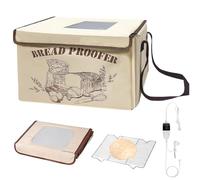 Bread Dough Proofer with Heater, Electric Bread Dough Proofing Box with 3 SidedHeating & Iron Mesh, 50~113℉ Digital Display 0 to 48 Hours Timer, Perfect for Making Sourdough, Bread, Pizza, Yogurt