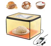 Bread Dough Proofer with Heater, Electric Bread Dough Proofing Box with Insertable NTC Temperature Sensor 50~113℉ Digital Display 0 to 12 Hours Timer, Perfect for Making Sourdough,Bread,Pizza,Yogurt