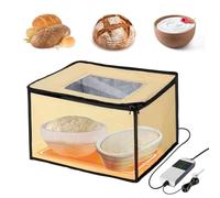 Bread Dough Proofer with Three-sided Heating, Foldable Proofing Box with Insertable NTC Temperature Sensor (50~113℉), For Artisan Bread, Cheese Aging, And Dough Rising,36L