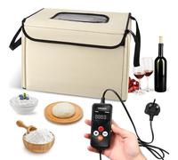 Bread Dough Proofing Box with Heater, Electric Dough Proofer with NTC Sensor Temp & Timer Control, Bread Proofer Kit for Making Sourdough, Bread, Pizza, Yogurt, Natto, Proofing Accessories