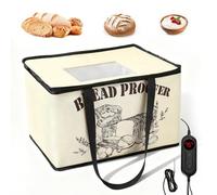 Bread Dough Proofing Box with Heater, NTC Sensor 50~113℉ Temperature & 0 to 48HTimer Control, Electric Bread Proofer for Making Sourdough, Bread, Pizza, Yogurt, Handmade Soap,Natto,Pizza,Yogurt