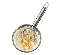 Bread Dough Whisk, 19cm Stainless Steel Ergonomic Kitchen Gadget, Professional Bread Stirrer Tool, High-Efficiency Mixer for Egg, Pizza, Cake Batter, Durable Equipment for Home Kitchen, Cafe, Bakery