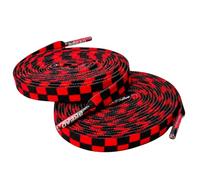 Bread Elastic Shoelaces - Tie Once, Slip On Convenience - Premium Stretch Laces for Boots, Running Shoes, and Everyday Wear, Red Checkered, 45"