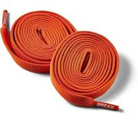 Bread Elastic Shoelaces - Tie Once, Slip On Convenience - Premium Stretch Laces for Boots, Running Shoes, and Everyday Wear, Coral Orange, 54 Inches