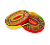 Bread Elastic Shoelaces - Tie Once, Slip On Convenience - Premium Stretch Laces for Boots, Running Shoes, and Everyday Wear, Prime Rainbow, 63 Inches