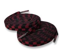 Bread Elastic Shoelaces - Tie Once, Slip On Convenience - Premium Stretch Laces for Boots, Running Shoes, and Everyday Wear, Red Checkered, 54 Inches