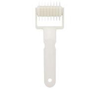 Bread Embossing Dough Roller Lattice Bakery Roller Cookie Cutter Cooking Tools for Baking Cookies Pizzas Pastry White ABS 4.5x7x19cm