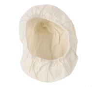 Bread Fermentation Basket with Cotton Sack Liner and Cloth Cover for Dough Rising Home Baking Round and Oval Shapes Natural Cotton and Linen Materials (17 * 12 * 8cm)