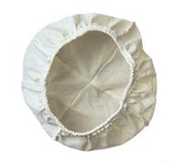 Bread Fermentation Basket with Cotton Sack Liner and Cloth Cover for Dough Rising Home Baking Round and Oval Shapes Natural Cotton and Linen Materials (18 * 18 * 8cm)