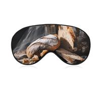 Bread in Bakery Sleep Mask for Women Men Side Sleeper Eye Cover with Adjustable Strap Soft Breathable Blackout Mask Slip-Free Deep Sleeping Travel Essentials