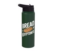 Bread is My Kryptonite - Funny Gluten Free Stainless Steel Insulated Water Bottle