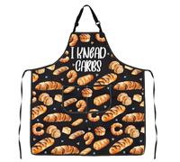 Bread Kitchen Apron Bread Lover Gift I Knead Carbs Apron With Pockets Chef Cooking Kitchen Gift Bread Making Gift (.I KNEAD CARBS apron uk)