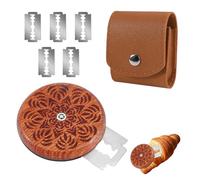 Bread Knife,Bread Lame Dough Scoring Tool Sourdough Scoring Tools With 5 Replaceable Blades Gadgets Slicer Stainless Steel Dough Cutter Accessories,for Bakers Making Homemade Kitchen Baking Supplies